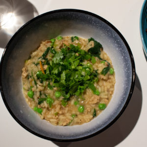 Risotto with Ground Meat & Veg, plated